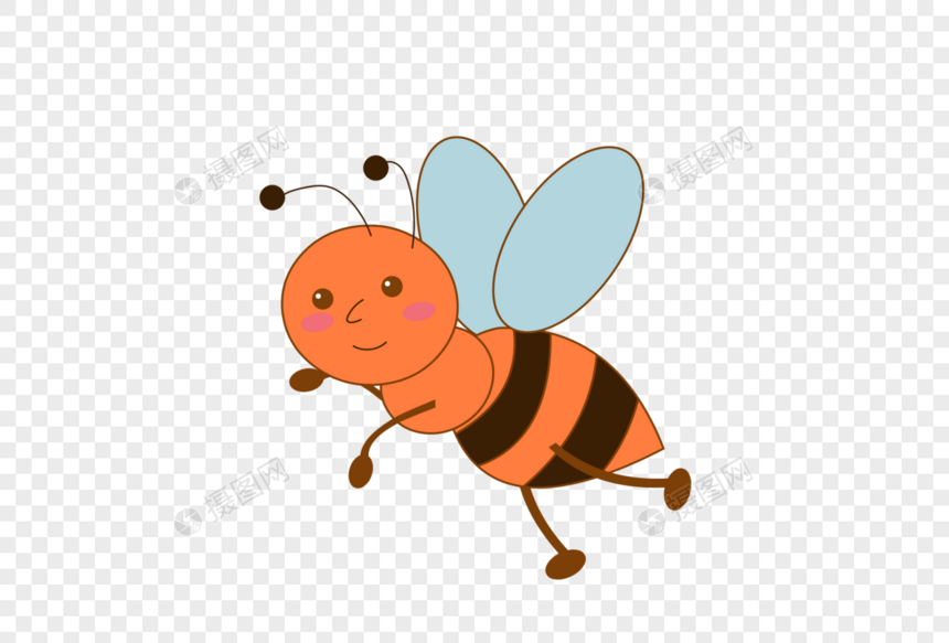 手绘小蜜蜂图片