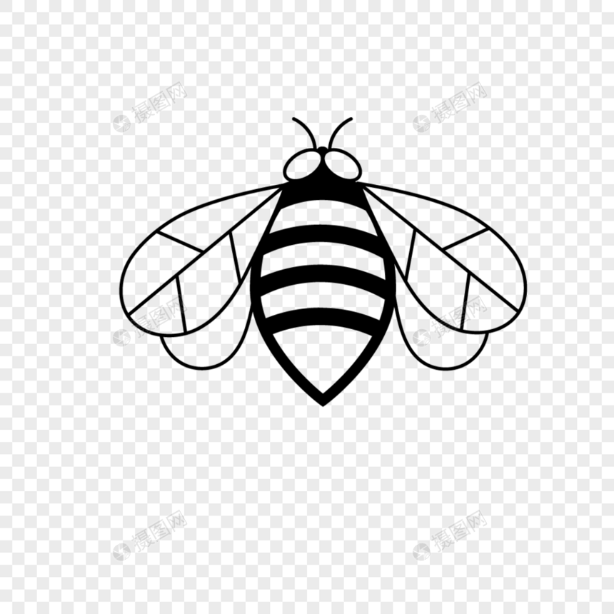 蜜蜂手绘稿图片
