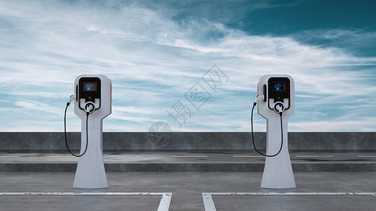 停车牌元素新能源充电桩设计图片