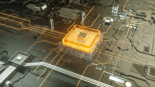 科技芯片能量晶体高清图片