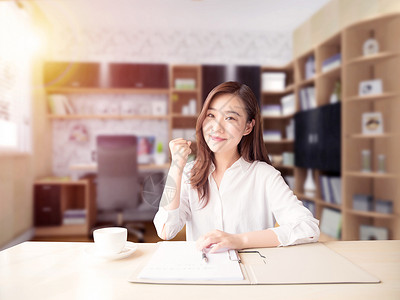 咖啡女性办公的女性设计图片