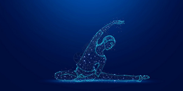 女性体操健身瑜伽设计图片