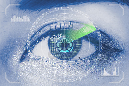 眼球扫描传感器科技高清图片