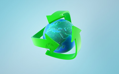 环保箭头绿色地球环保设计图片