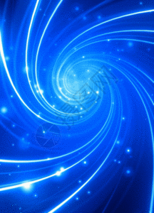 蓝色科技感旋转隧道h5动态背景图片