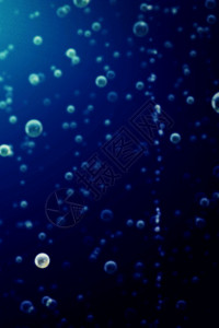 闪耀泡泡蓝色气泡上升气泡h5动态背景素材高清图片