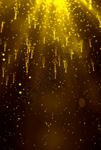 金色粒子坠落h5动态背景素材图片