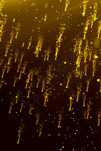 ps素材地产金色粒子坠落h5动态背景素材高清图片