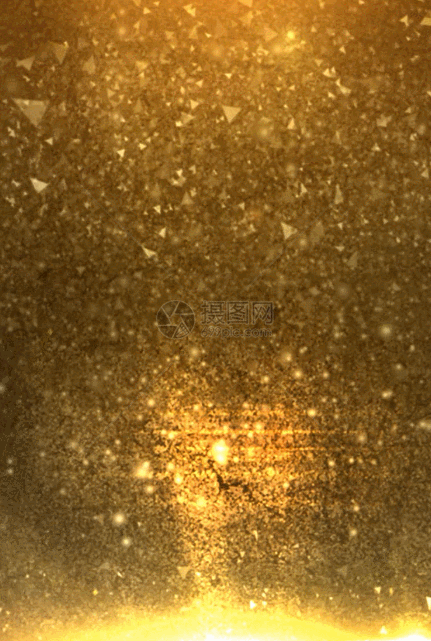金色碎片坠落h5动态背景素材图片