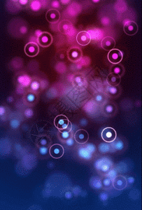紫色唯美光圈浮动h5动态背景图片