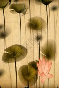 树叶线条素材古韵古典江南中国风水墨片h5动态背景素材高清图片