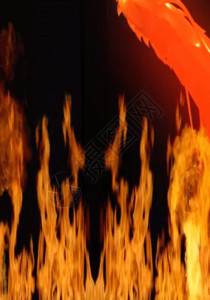 冬天里的一把火火焰龙年会喧闹喜庆开场h5动态背景素材高清图片