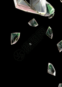 钻石掉落闪闪发光粒子h5动态背景素材图片