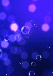 水泡宝蓝色h5动态背景素材图片