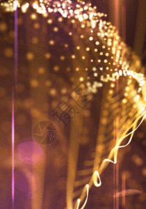 变幻金色光效粒子h5动态背景素材图片