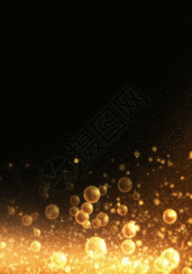 金色气泡粒子庆典h5动态背景素材图片