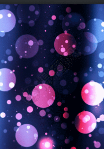 紫色圆形光斑h5动态背景素材图片