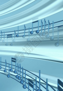 弹钢琴的动感旋转音符h5动态背景高清图片