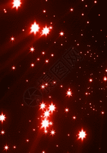红色星光h5动态背景图片