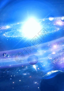 大空间宣传画册大气唯美宇宙星球h5动态背景高清图片