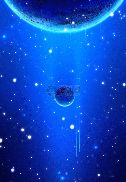 蓝色星球背景图片
