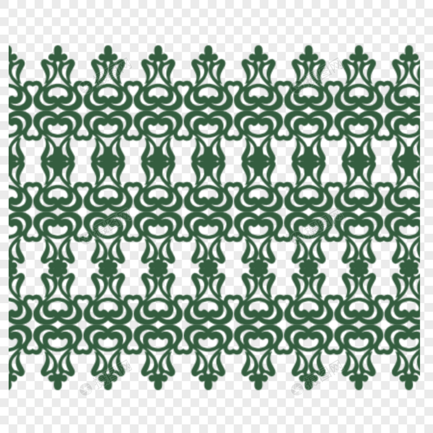 绿色古典花纹平铺底纹图片