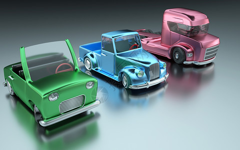 汽车模型插画汽车交通设计图片