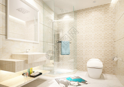 白瓷砖现代淋浴间设计图片