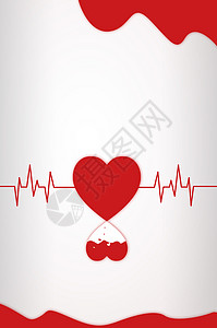 红色爱心捐献血公益公益爱心背景设计图片
