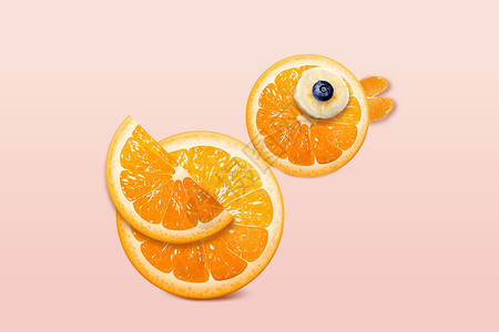 焖鸭橘子鸭设计图片
