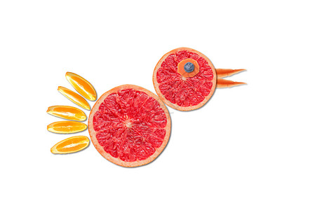 西柚柠檬创意水果设计图片