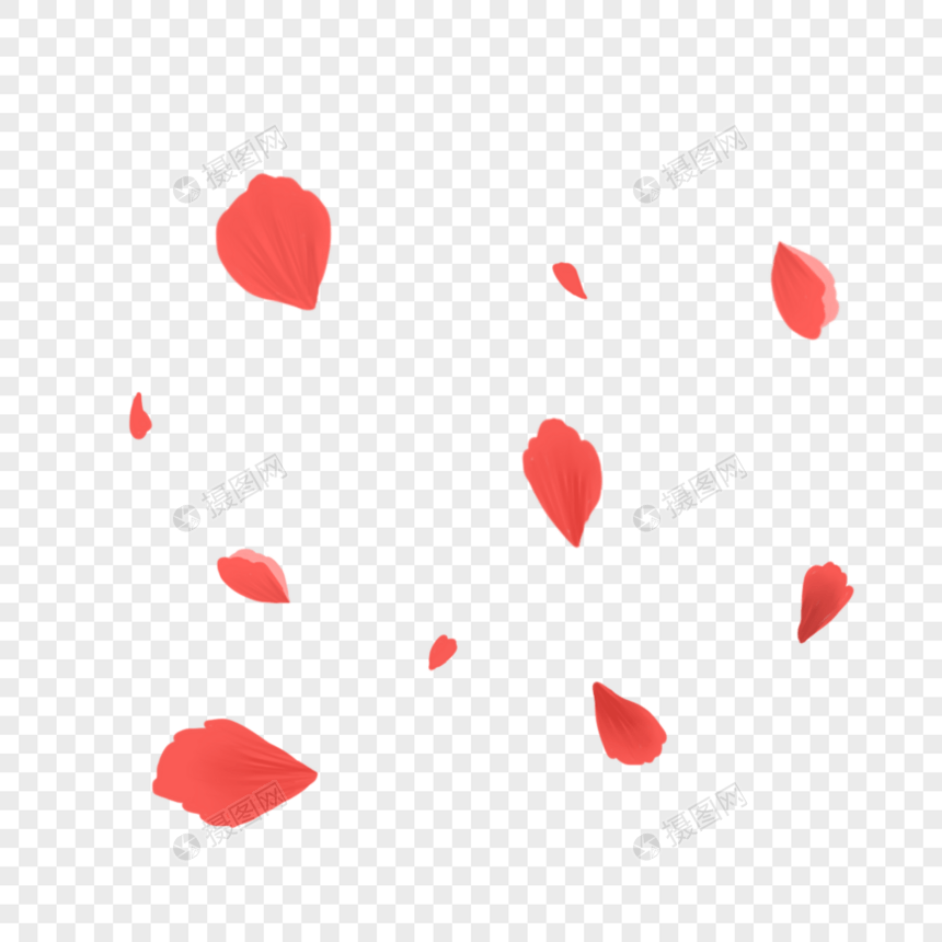 红色花瓣图片
