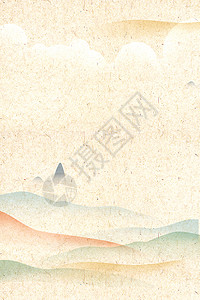 布朗山水墨风景背景设计图片