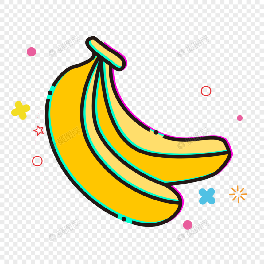 扁平香蕉图片
