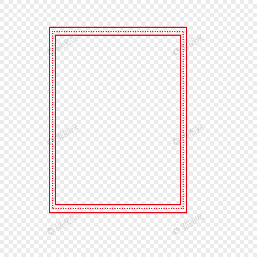 红色长方形边框图片