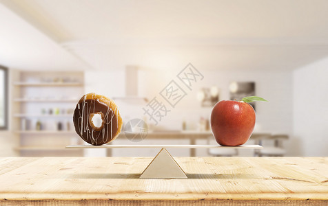 甜甜圈创意水果设计图片