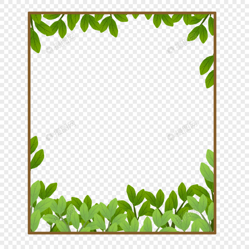 树枝树叶边框图片
