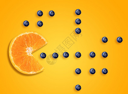 橙子吃豆豆设计图片