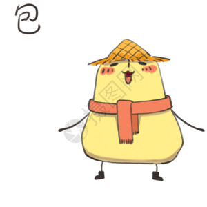企鹅和小土豆小土豆卡通形象表情包gif高清图片