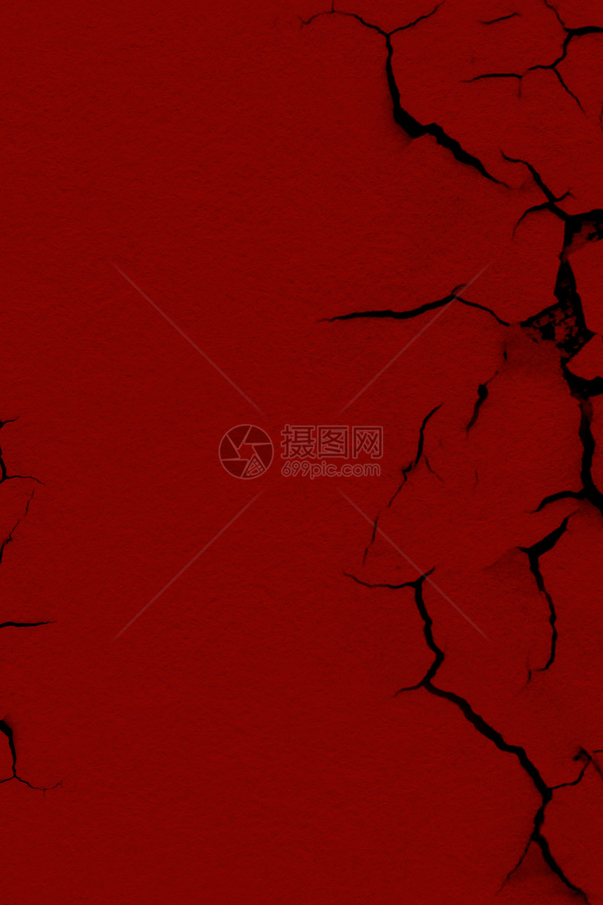 红色裂缝背景图片