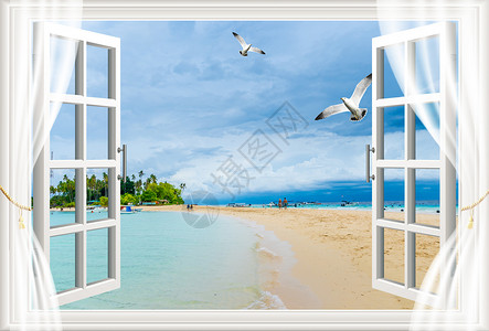 海景照片窗外海景设计图片