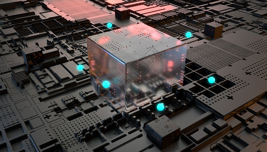 科技能量晶柱设计图片