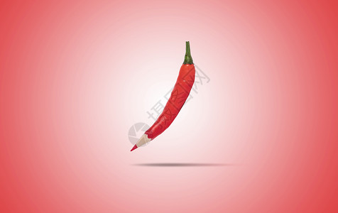 一勺红辣椒创意辣椒设计图片