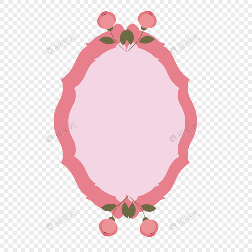 粉色水果边框图片