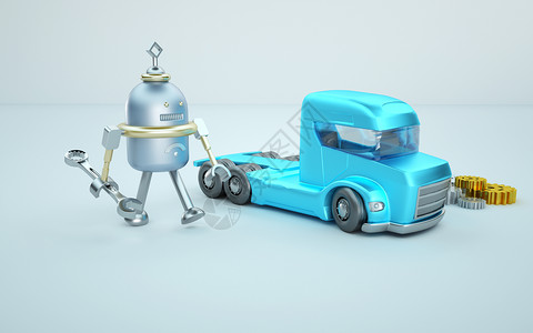 机器人插画齿轮汽车设计图片