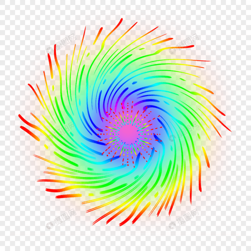 烟花炫彩图案图片