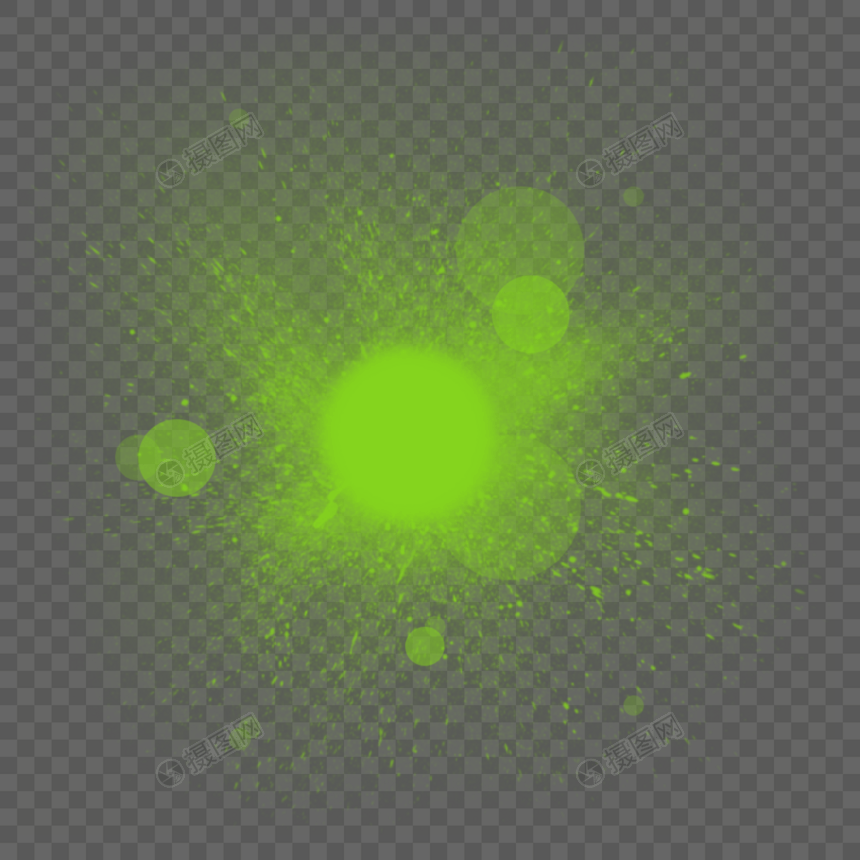 绿色光效光圈图片