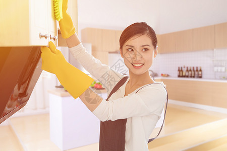 清洁手套家庭厨房清洁设计图片