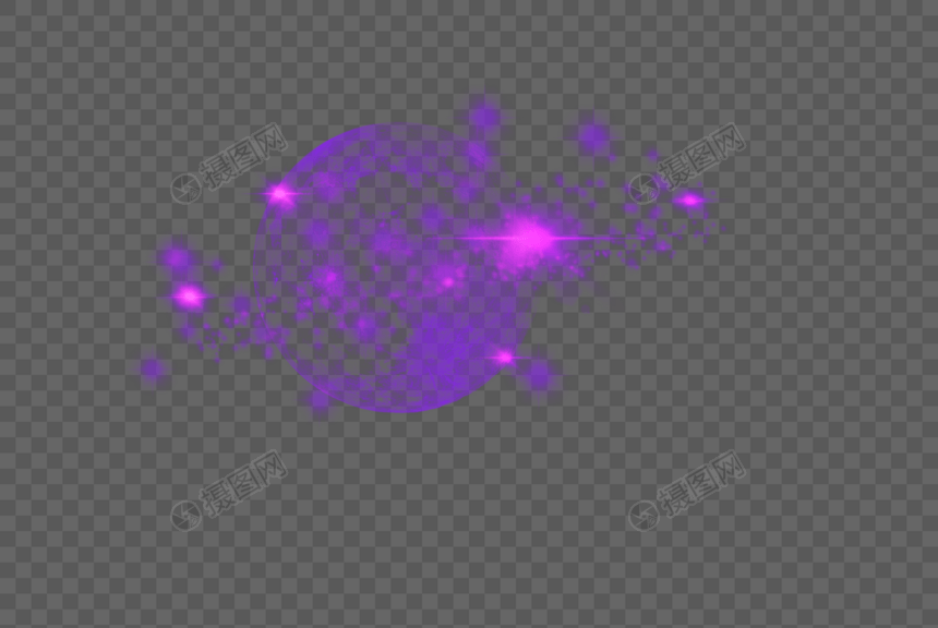 紫色星球光效图片