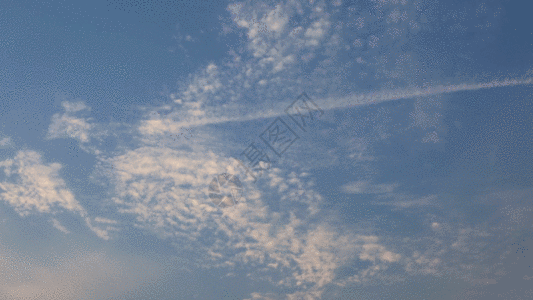 晴空白云GIF图片